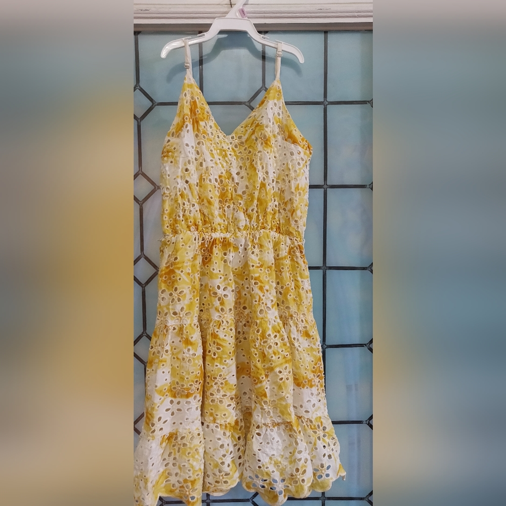 Express yellow mini dress size